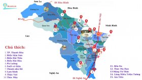Bản đồ du lịch Thanh Hóa chi tiết nhất