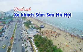 Top 05 xe khách Hà Nội Sầm Sơn chất lượng